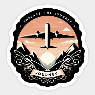 Its the journey! Sticker
